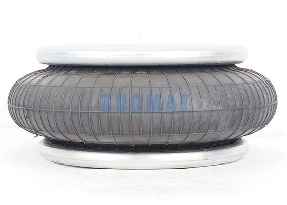 Convoluted Type Air Spring 1/4NPTF Plate Industrial Rubber Bellows 55mm-160mm