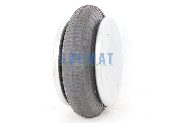 Convoluted Type Air Spring 1/4NPTF Plate Industrial Rubber Bellows 55mm-160mm