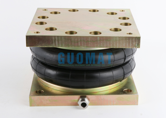 Double Convoluted Industrial Air Bags LHF200/212-2 Rubber Air Spring With Cover Plate