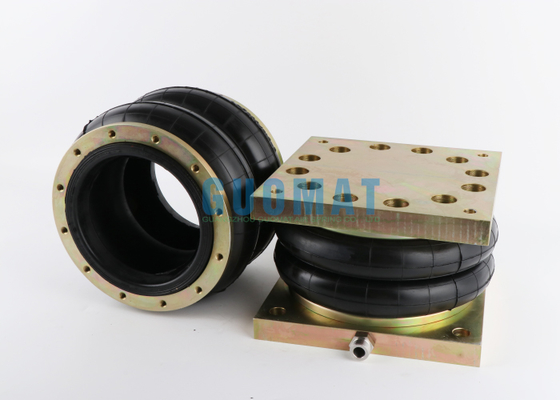 Double Convoluted Industrial Air Bags LHF200/212-2 Rubber Air Spring With Cover Plate