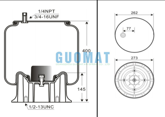W01-358-9580 Firestone Truck Air Ride Suspension 4884N1P02 Contitech Trailer Air Spring Bag