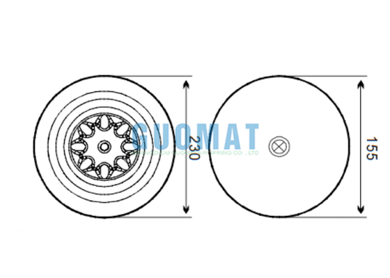 4757NP21/4757 N P21 Contitech Truck Air Suspension A9423204321 Mercedes Benz Shock Absorbers