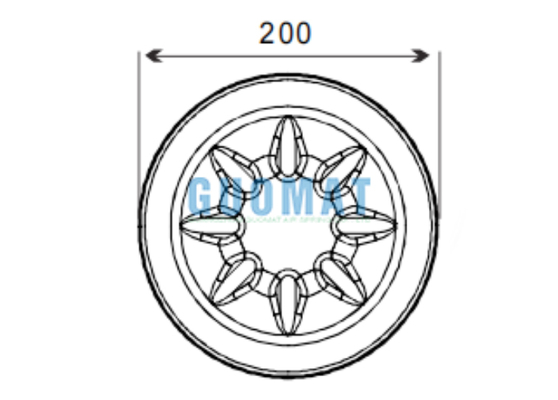 W01-M58-8513 Firestone Truck Parts 4390NP22 Contitech Suspension Rolling Lobe Air Spring