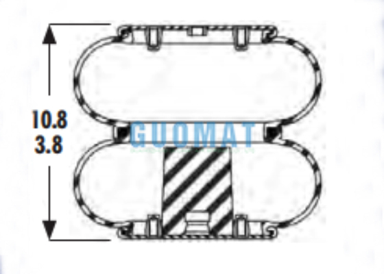 2B9-201 Goodyear Heavy Duty Air Spring W01-358-6935 Firestone Double Bellow Air Bags