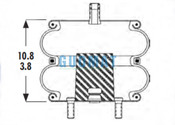 2B9-230 Goodyear Suspension Air Spring FD 200-19 450 Contitech Helper Spring 
