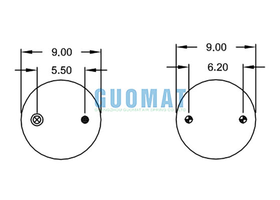 W01-358-6994 Firestone Suspension Air Spring Style 19 Single Convoluted Rubber Spring Bags