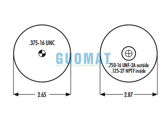 Goodyear 1S4-007 Rubber Air Bag Suspension W023587001 Firestone Truck Cab Air Bags Replacement