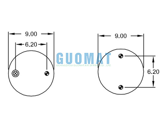 FT 330-29 703 Contitech Industrial Air Bags W01-358-7990 Firestone Pneumatic Air Bellows