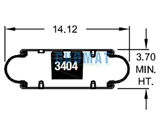 W01-358-7105 Firestone Rubber Air Shock 113 Style Industrial Vibration Isolation Air Bag