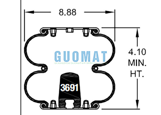 W01-358-6902 Firestone Industrial Air Bags FD 200-19 310 Contitech Rubber Air Spring