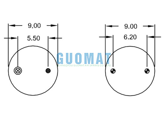 Triple Convoluted Air Spring W01-358-8016 Firestone Suspension Air Shock Absorber Bags