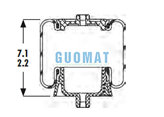1S4-067 Cab Air Spring Goodyear ASC-08-7-137 Truck Suspension Air Bag Replacement
