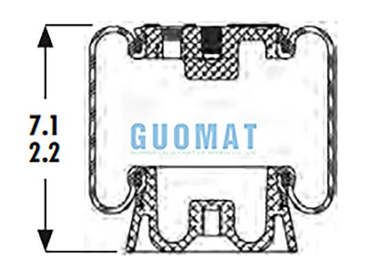 1S4-123 Goodyear Cabin Air Spring ASC-08-7-15 Suspension Air Shock For Truck Driver Seat Suspension