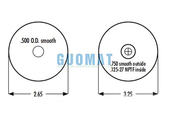 1S5-040 Goodyear Suspension Air Shock ASC-08-7-137 Truck Cab Air Spring Kit