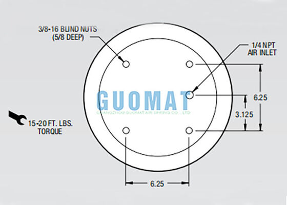 Firestone W01-358-9148 Air Spring Replacement 1T19L-7 Truck Air Suspension System