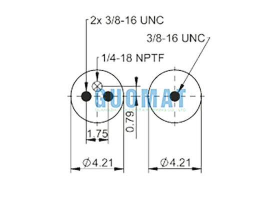 FD 70-13 796 Double Convoluted Air Shock 66660 Industrial Air Spring For Packaging machines