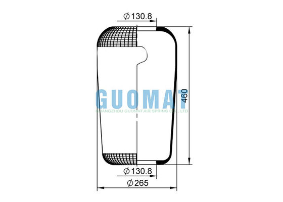 716N Contitech Bus Suspension Air Spring W010950145 1R2A450-305 Firestone Rubber Air Bellows