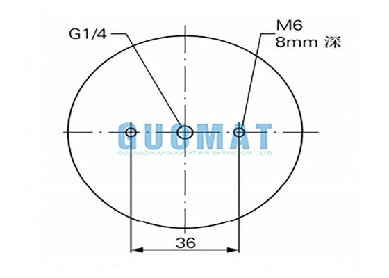 2 3/4" x 2 Rubber Bellow FD 22-4 DI CR Contitech Precision Vibration Isolation Air Bag