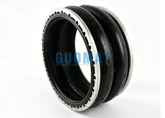 215 Double Air Bellow W01-358-7230 Firestone Air Spring Ribbed Neck Aluminum Bead Rings
