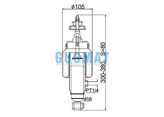 MK996372 FUSO Truck Cab Air Shock Absorber MC053766 Suspension Air Spring