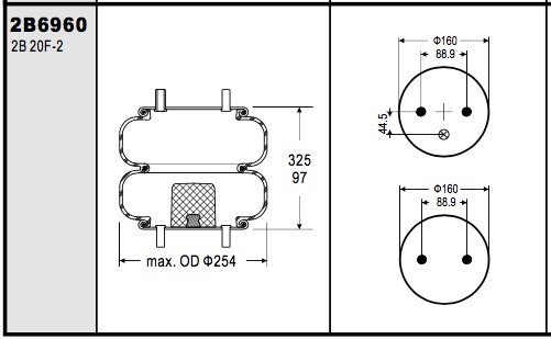 Rubber Bellows Industrial Air Spring 161339  FD200-25507 FSIP OEM W013586948