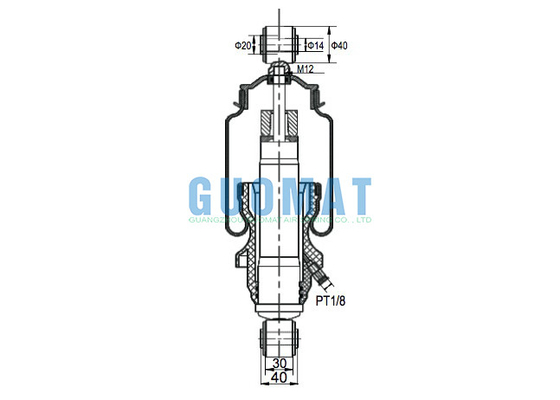 Mercedes Cab Air Shock Absorber Cab Suspension Air Springs 942 890 02 19 / 942 890 60 19