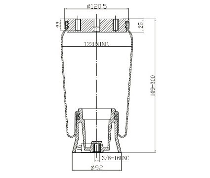 Firestone W21-760-9001 Suspension Air Spring for Ride - Rite Short Part