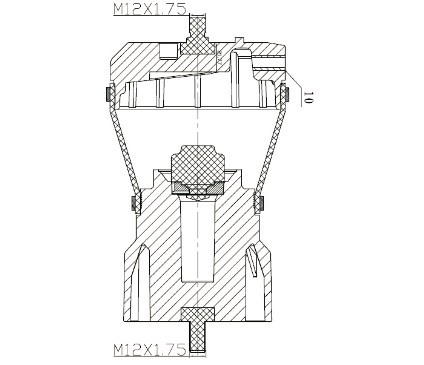 Plastic Rubber Steel Cab Air Shock Absorber IVE-CO Front OEM 41019150 / 8169050 EUROTECH Eurostar