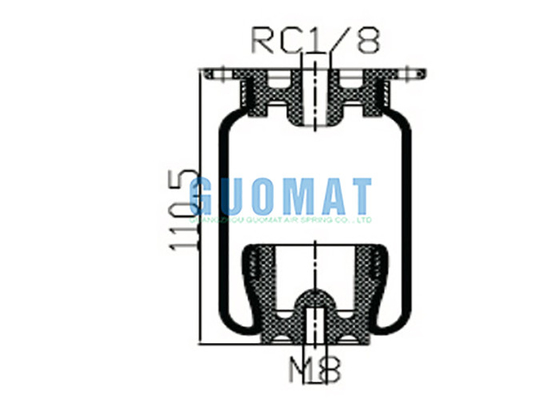 SZ11-5 Rear And Front Cab Air Shock Absorber Replacement For SCANIA 486985