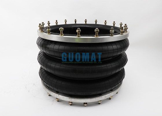 Large Industrial Air Spring GUOMAT 3H480312 At 0.7 Mpa Max Dia 510mm With Ring 20pcs Bolts