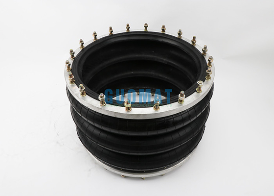 Large Industrial Air Spring GUOMAT 3H480312 At 0.7 Mpa Max Dia 510mm With Ring 20pcs Bolts