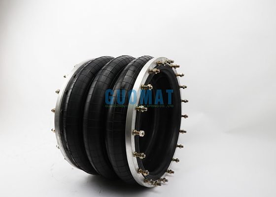 Durable Rubber Air Spring Guomat 3H520312 At 0.7 Mpa Max Dia 550mm With Ring 24pcs Bolts