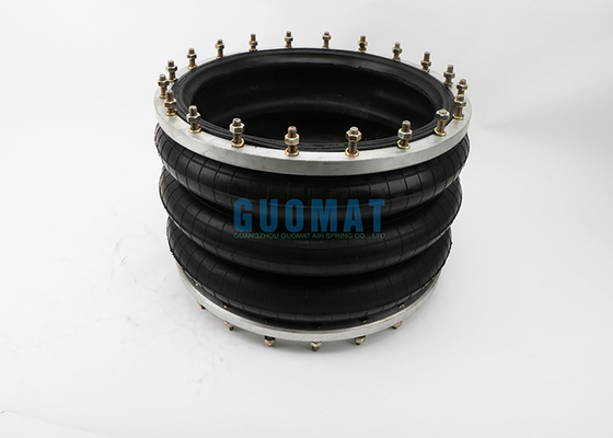 Durable Rubber Air Spring Guomat 3H520312 At 0.7 Mpa Max Dia 550mm With Ring 24pcs Bolts