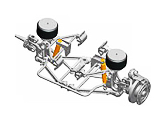 Independent Suspension Double A Arm Structure Wide Air Spring Span Applicable Axle Load 3-4.5t Model