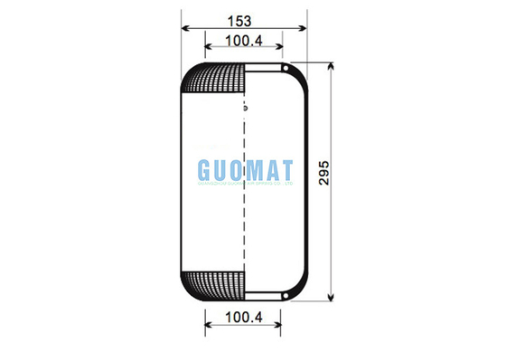 1521110170 ISUZU Truck Air Spring 1-52111-017-0 Natural Outer Diameter 153 Mm