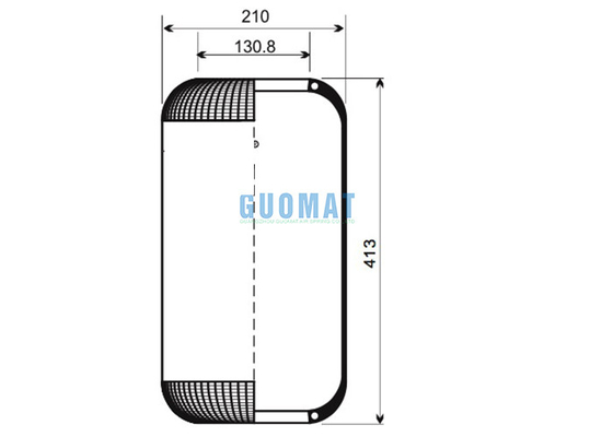 Firestone W01-095-0375 Goodyear 55603 Bus Air Spring / 8013 Bus Air Bag Suspension