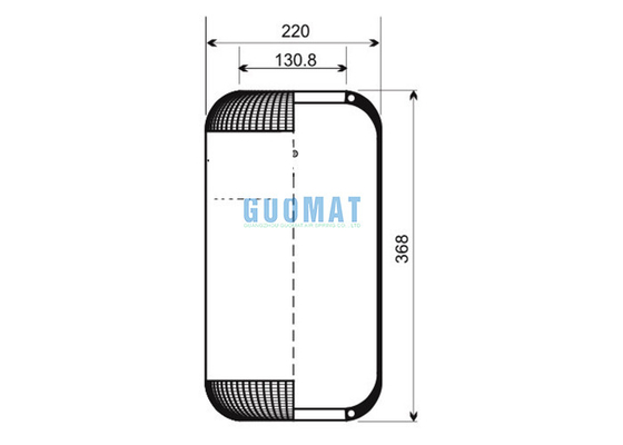 Goodyear 9081 Bus Air Suspension System AIRTECH 30789 DT 262436 For VOL-VO B6R 20540789