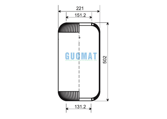 2709N ​Contitech Bus Air Spring , VOL-VO 9522709 DT 262437 Contitech Air Bags