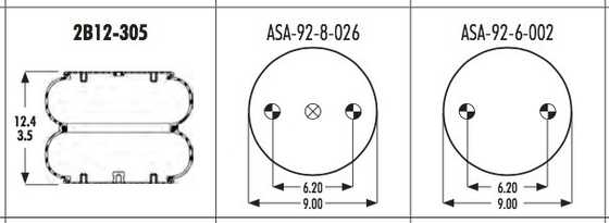 578-91-3-310 Rubber Industrial Goodyear Air Spring 2B12-305