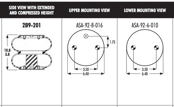 2B9-201 Goodyear Air Bags 578923202 Firestone W013586935 CONTI FD200-19 499