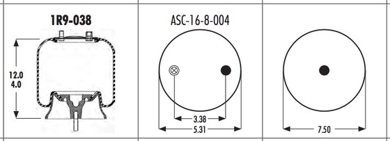 1R9-038 Goodyear Air Spring Flexmember  566-18-3-101 For GMC 2021085