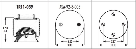 Triangle 8337 1R11-039 Goodyear Air Spring NO.566-22-3-143