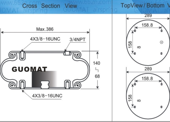 W01-358-7094  Air Bag Kit Technical Parameters Rubber Bladder