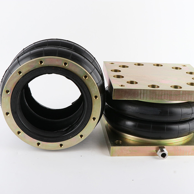 Aluminum Alloy And Rubber Industrial Air Spring 300170H-2 Double Convoluted Rubber Bellows