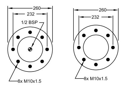 W01-R58-4091 Airbag Coil Spring Replacement DUNLOP SP1642 Air Lift Bags 3B4091