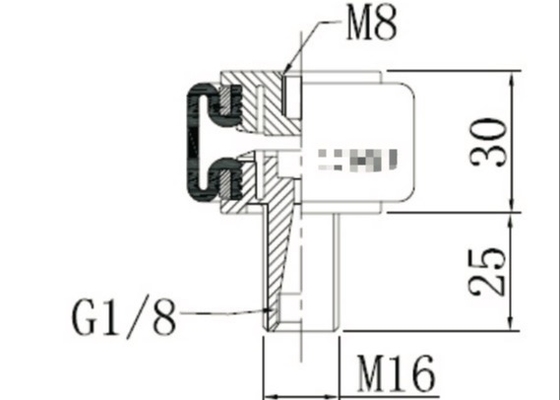 W02-M58-3019 2M2A Firestone Suspension Air Spring Airstroke Actuator For Automatic Baler