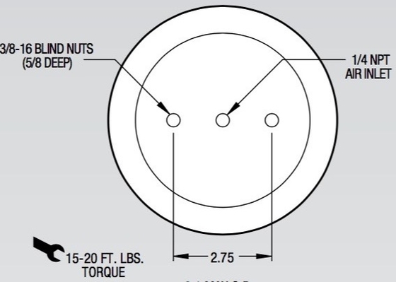 High Strength Bellows W01-358-7600 Firestone Suspension Air Bags 117 For Robotic Coupling