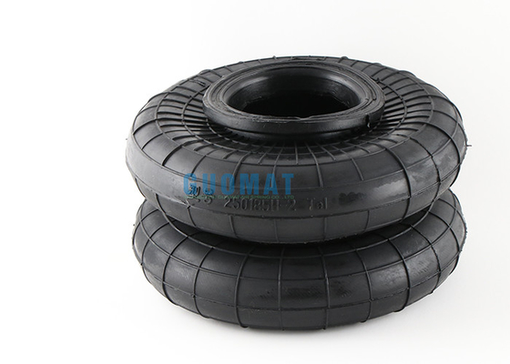 250180H-2 Industrial Air Spring 10x2 Steel Rubber Bellows Double Convoluted Air Bag