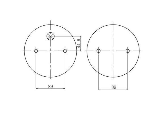 GUOMAT 3B20F-2P03 Industrial Air Spring With Rubber Bellows Diameter 223mm Natural H.340 MM