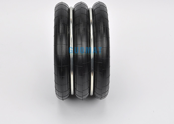 Durable Industrial Air Spring Triple Convoluted Rubber Airbag Replacement Air Ride Suspension